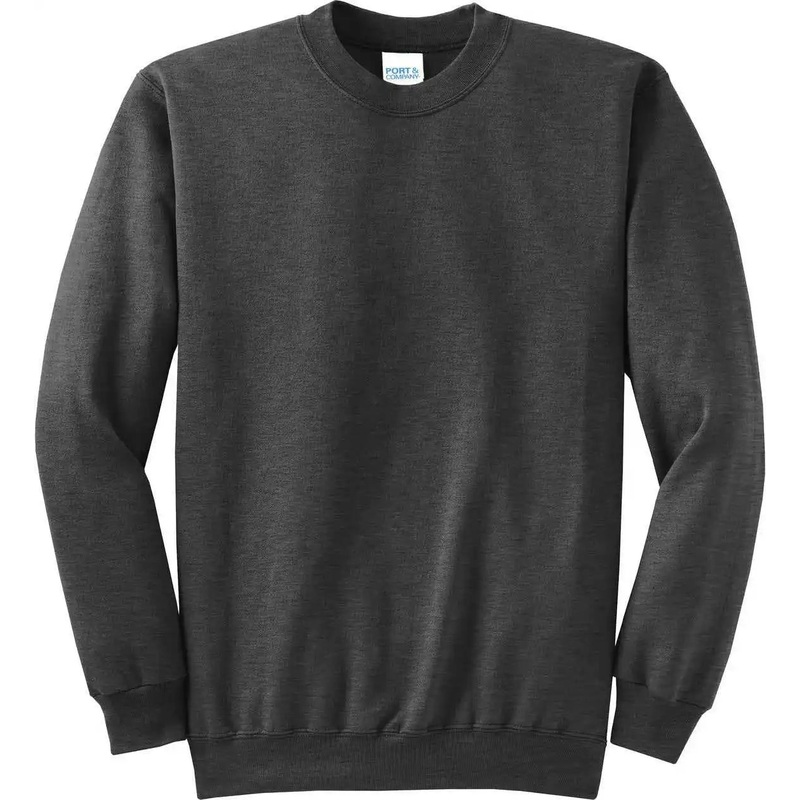 Port & Company PC78  Core Fleece Crewneck Sweatshirt – Dark Heather Grey