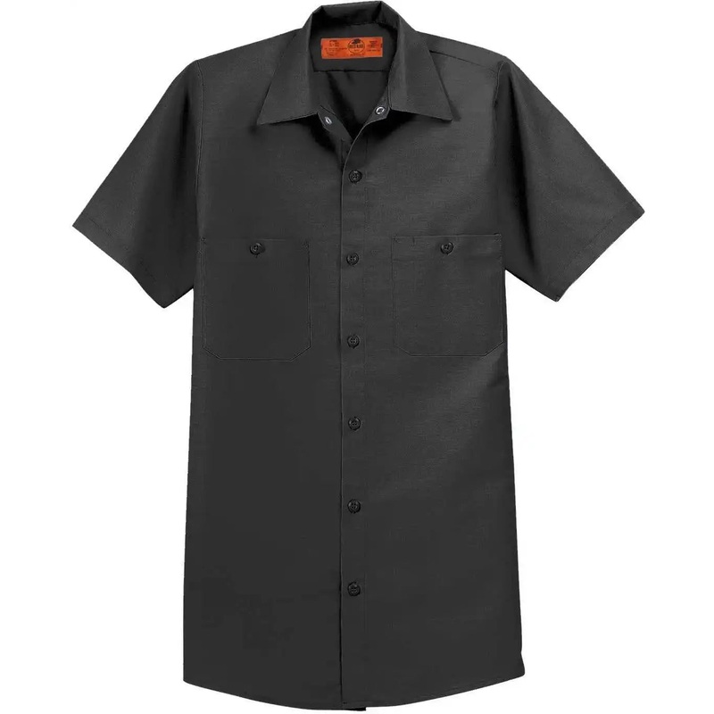 Red Kap SP24 Short Sleeve Industrial Work Shirt – Charcoal