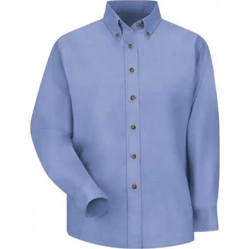 Red Kap SP91 Women’s Long Sleeve Poplin Dress Shirt – Light Blue