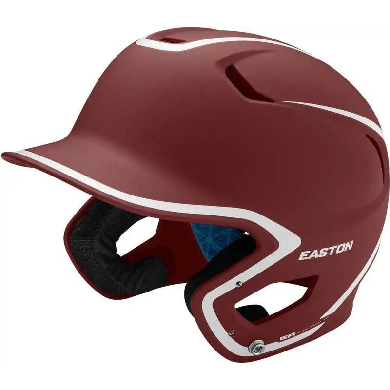 Easton Z5 2.0 Matte Two-Tone Batting Helmet – Maroon White