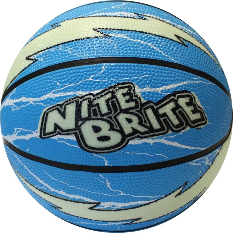Nite Brite Basketball|Blue with Lightning Bolt