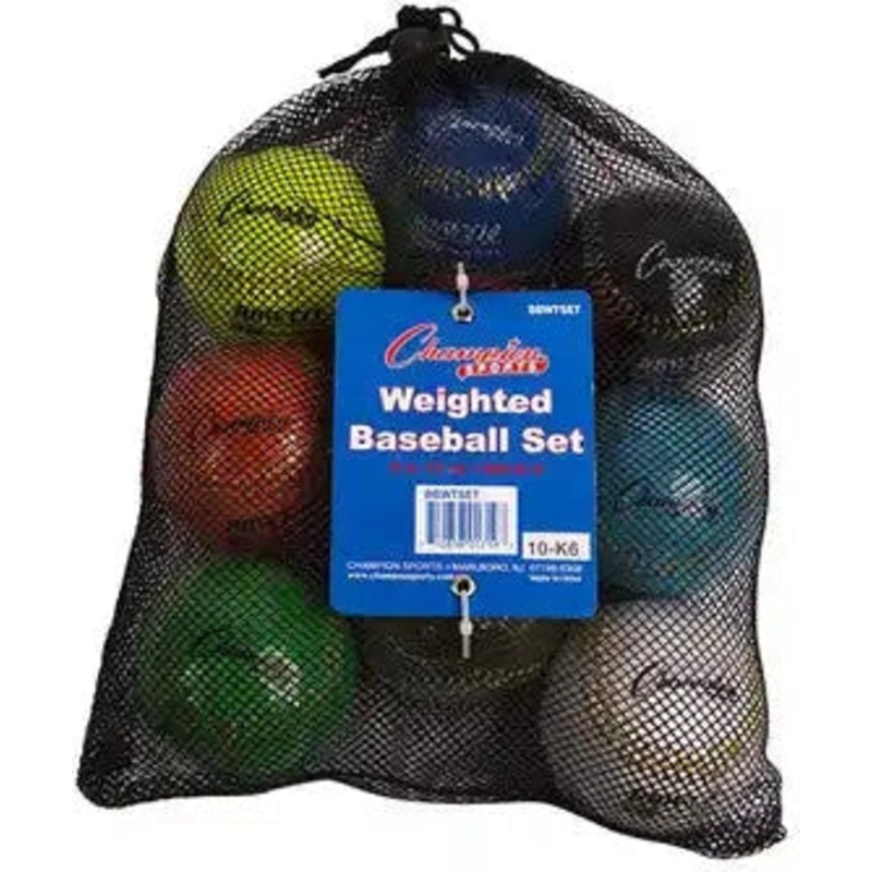 Champion Sports BBWT Weighted Training Baseball – Set