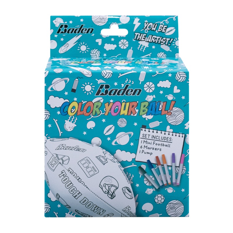 Color Your Own Mini Football|Football|Volleyball|Soccer