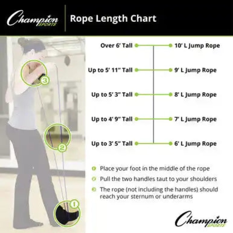 Champion Sports BSR Ball Bearing Speed Rope – Ea