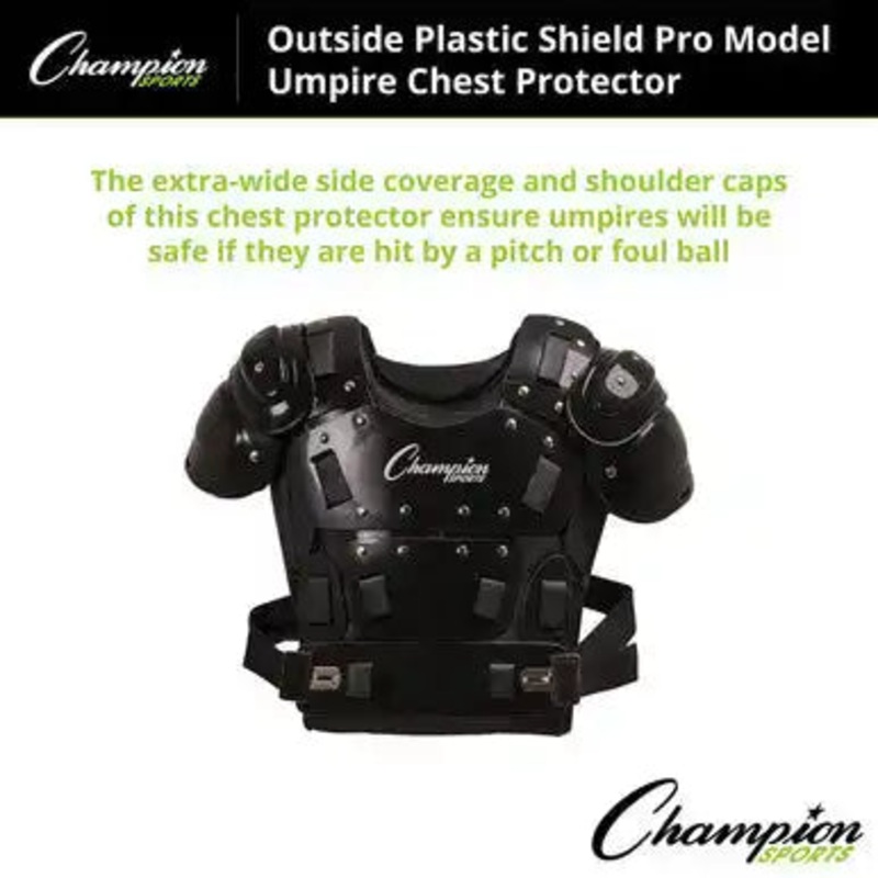 Champion Sports P200 Outside Plastic Shield Pro Chest Protector – Ea