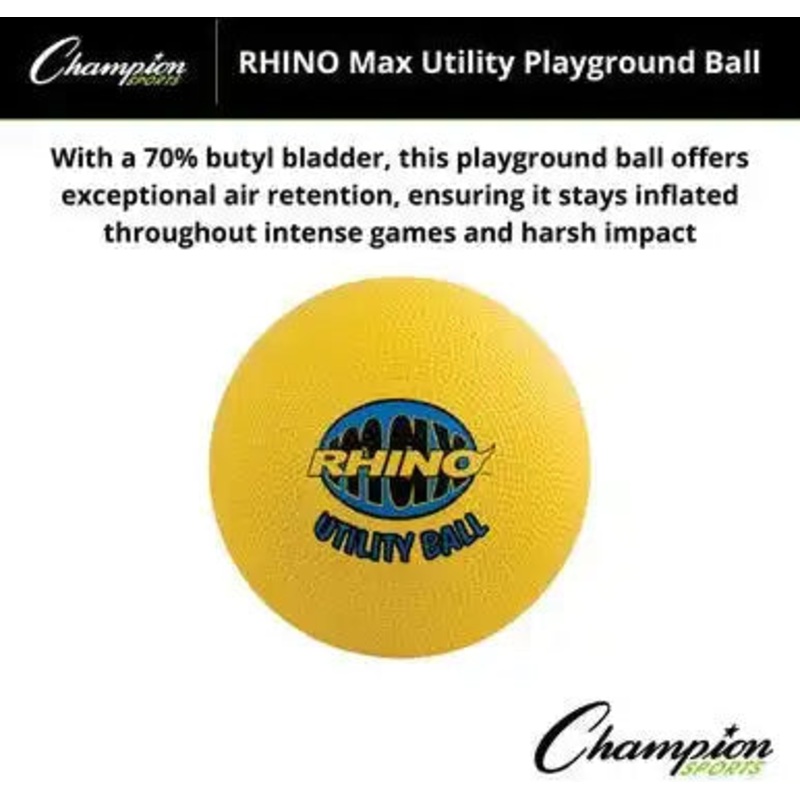 Champion Sports RMX Rhino Max Utility Playground Ball – Ea