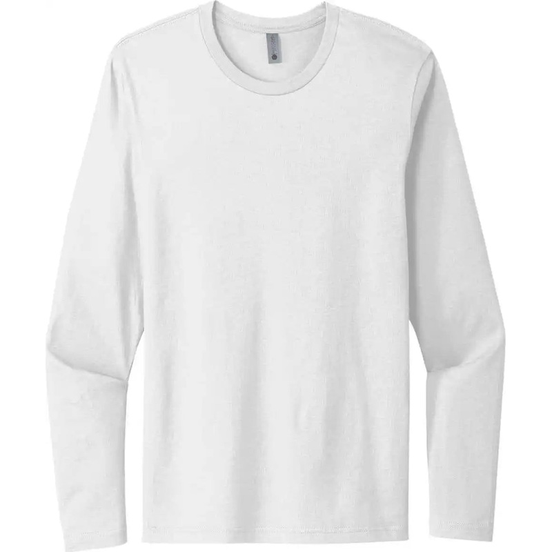 Next Level Apparel NL3601 Cotton Long Sleeve Tee – White