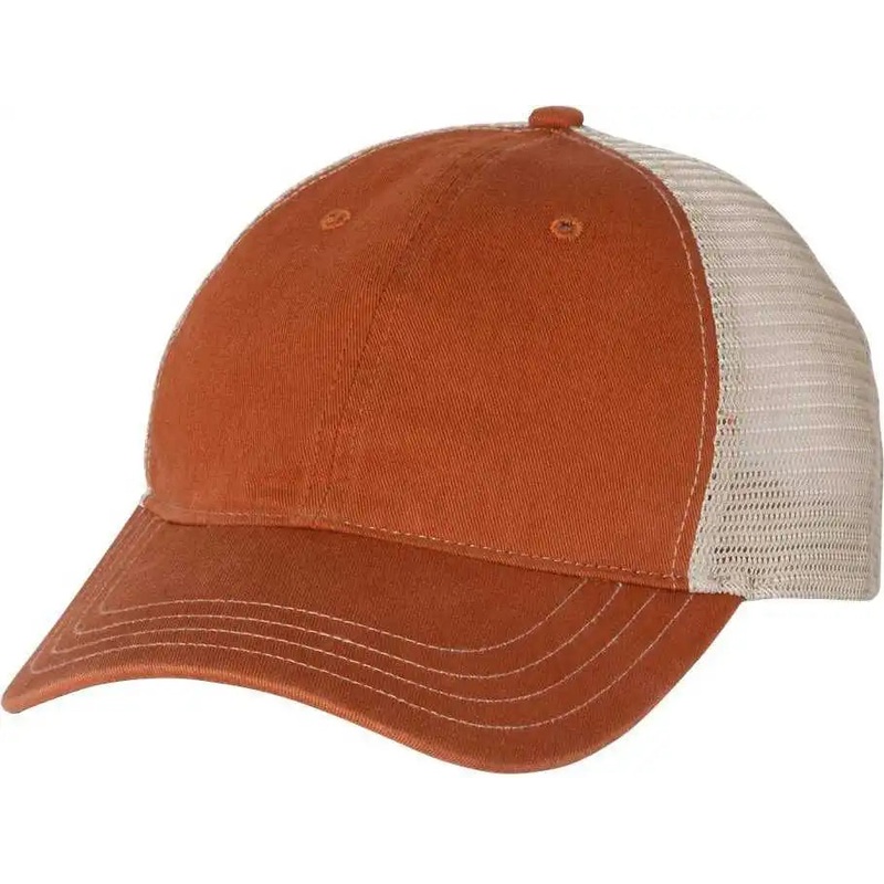 Richardson 111 Garment-Washed Trucker Caps – Texas Orange Khaki