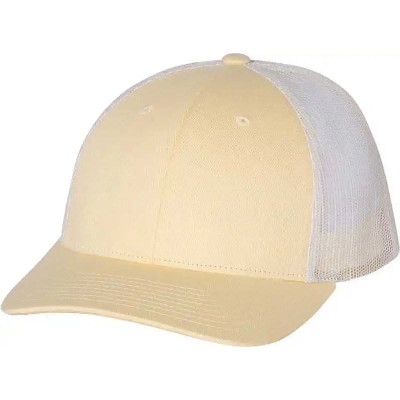 Richardson 115 Low Pro Trucker Caps – Pale Banana Birch