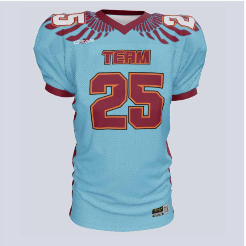 Custom Aztec Wing Loose-Fit Football Jersey