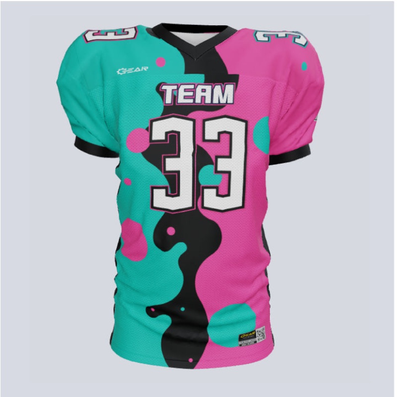 Custom Bubble Racer Loose-Fit Football Jersey