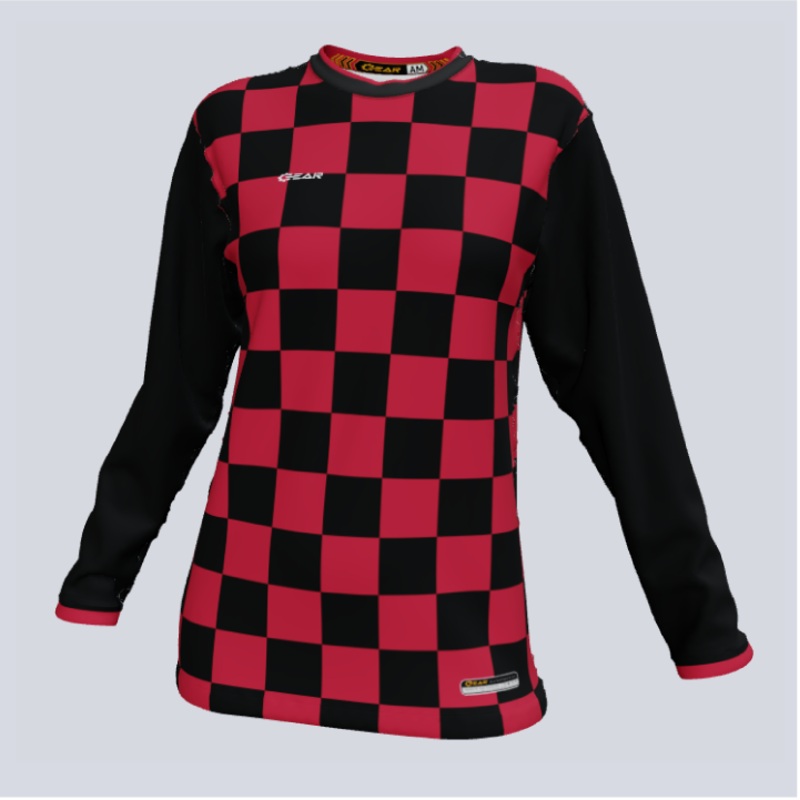 Unisex Checker Long Sleeve Jersey