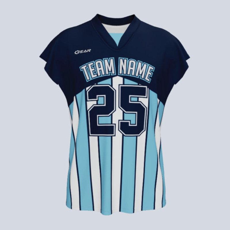 Custom Roll Cap Sleeve Lacrosse Jersey