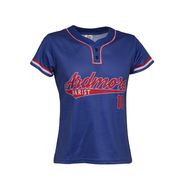 Ardmore Marist Sublimated Softball & Baseball ‘2-Button’ Woman’s Jersey