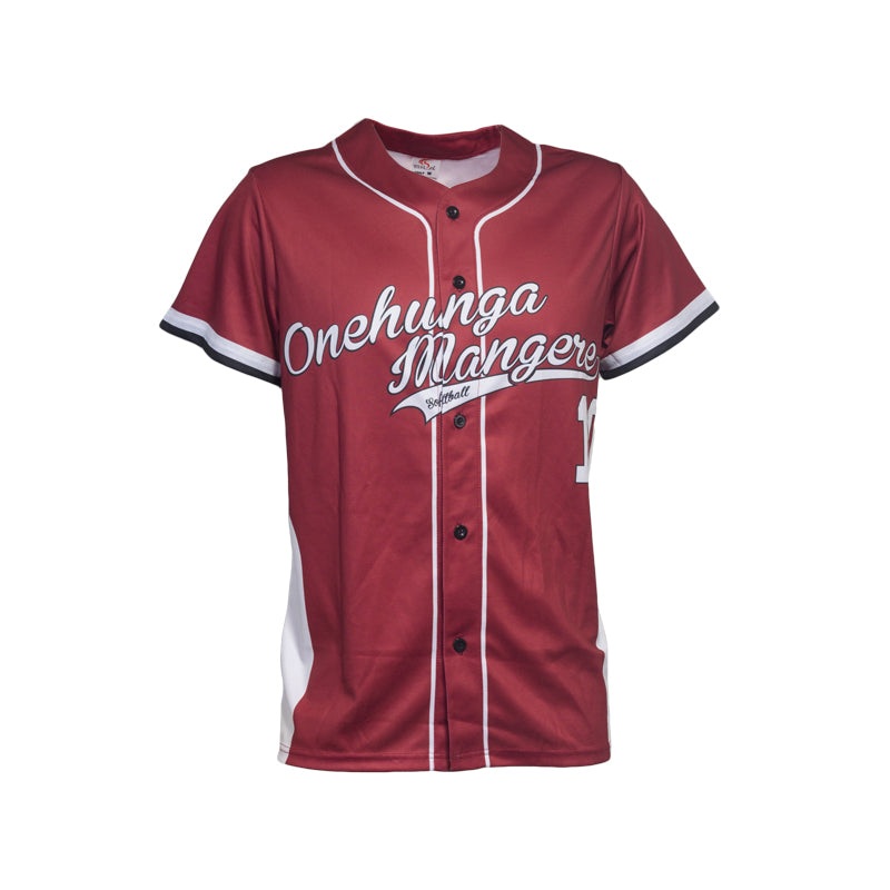 Onehunga Mangere Sublimated Softball & Baseball ‘Full-Button’ Men’s Jersey