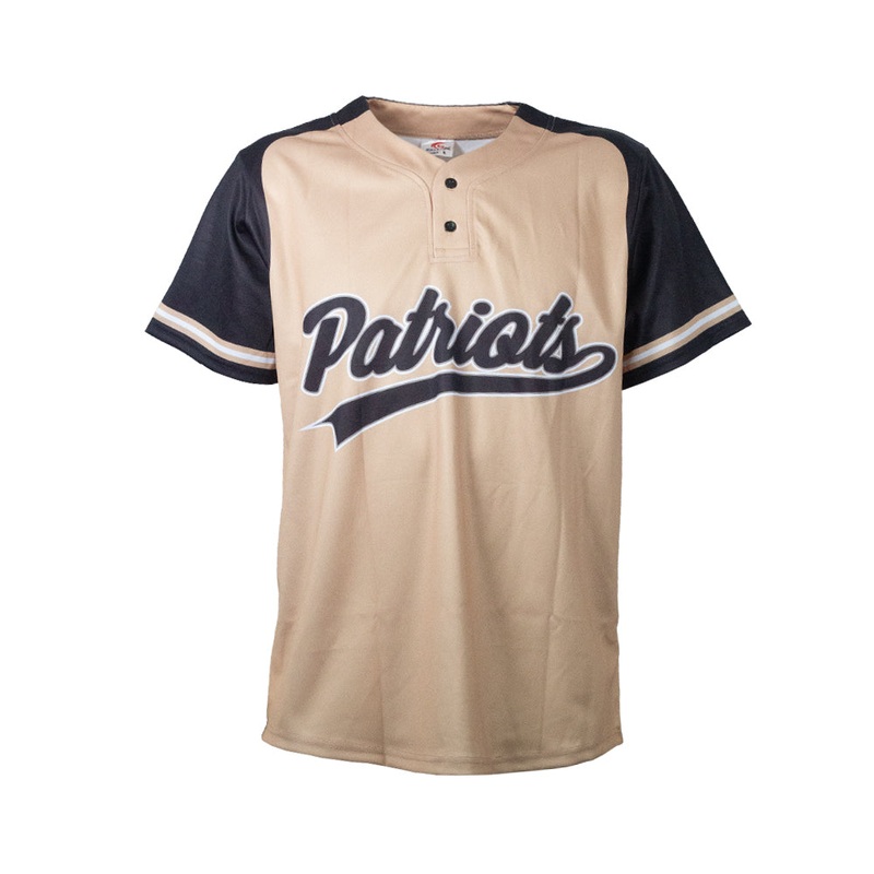 Patriots Sublimated Softball & Baseball ‘2-Button’ Men’s Jersey