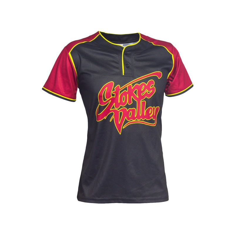 Stokes Valley Sublimated Softball & Baseball ‘2-Button’ Woman’s Jersey