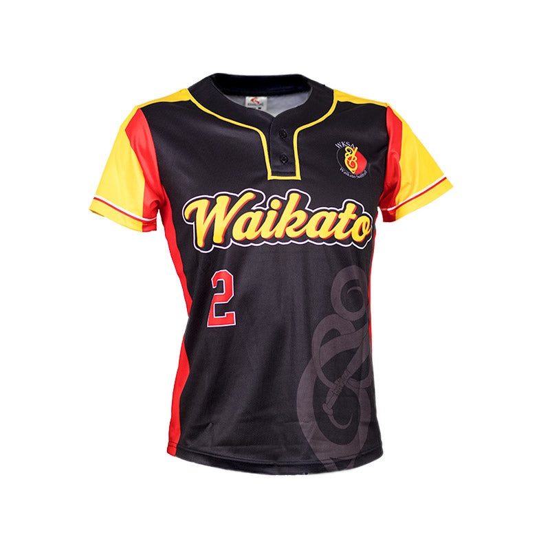 Waikato Sublimated Softball & Baseball ‘2-Button’ Woman’s Jersey
