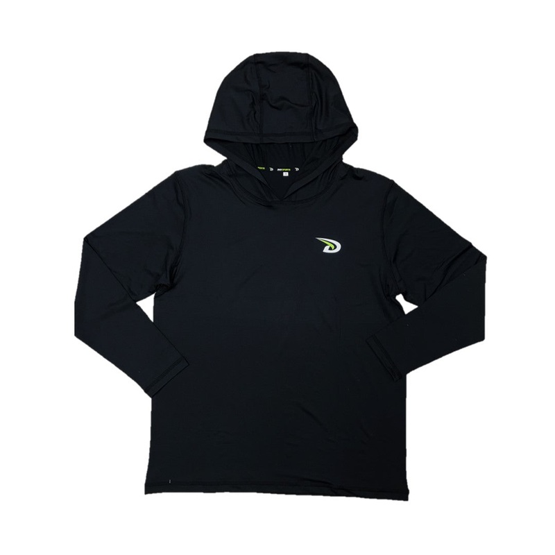 DUX SPORTS LONG SLEEVE HOODIE|S|M|L|XL|2XL|BLACK