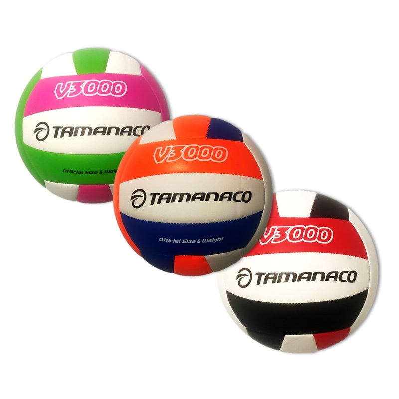 TAMANACO V3000 VOLLEYBALL|NEON PINK/W/NEON GREEN|NEON ORANGE/W/ROYAL|RED/W/BLACK