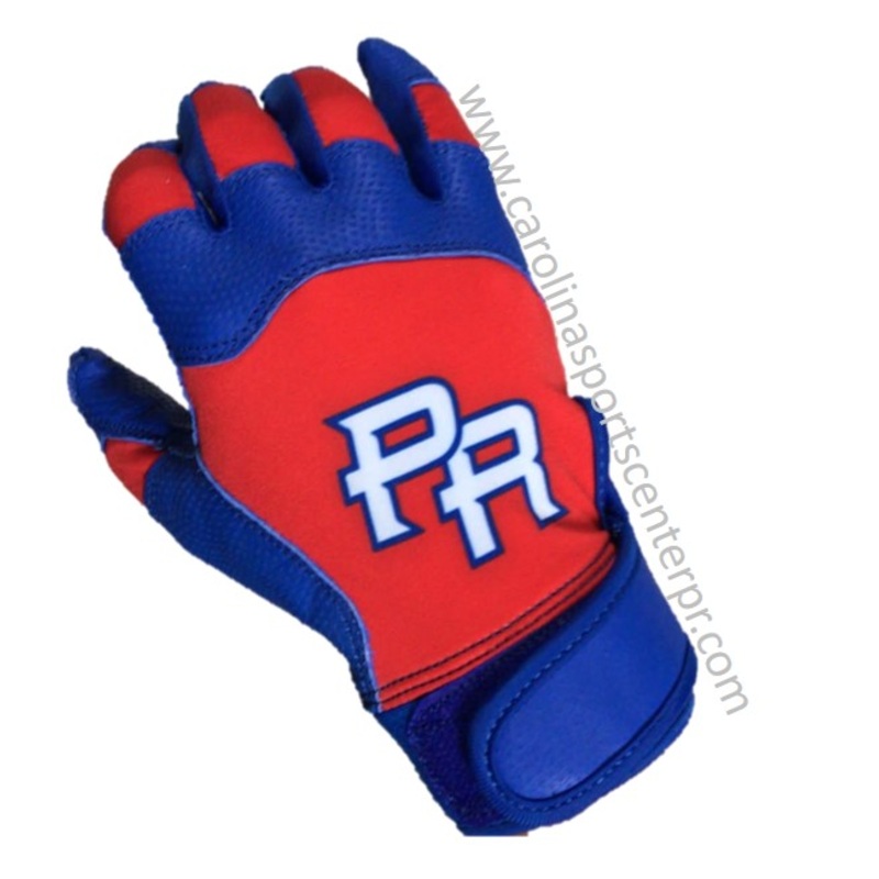 CSC PUERTO RICO BATTING GLOVE|YS|YM|YL|S|M|L|XL|ROYAL BLUE/RED/PR