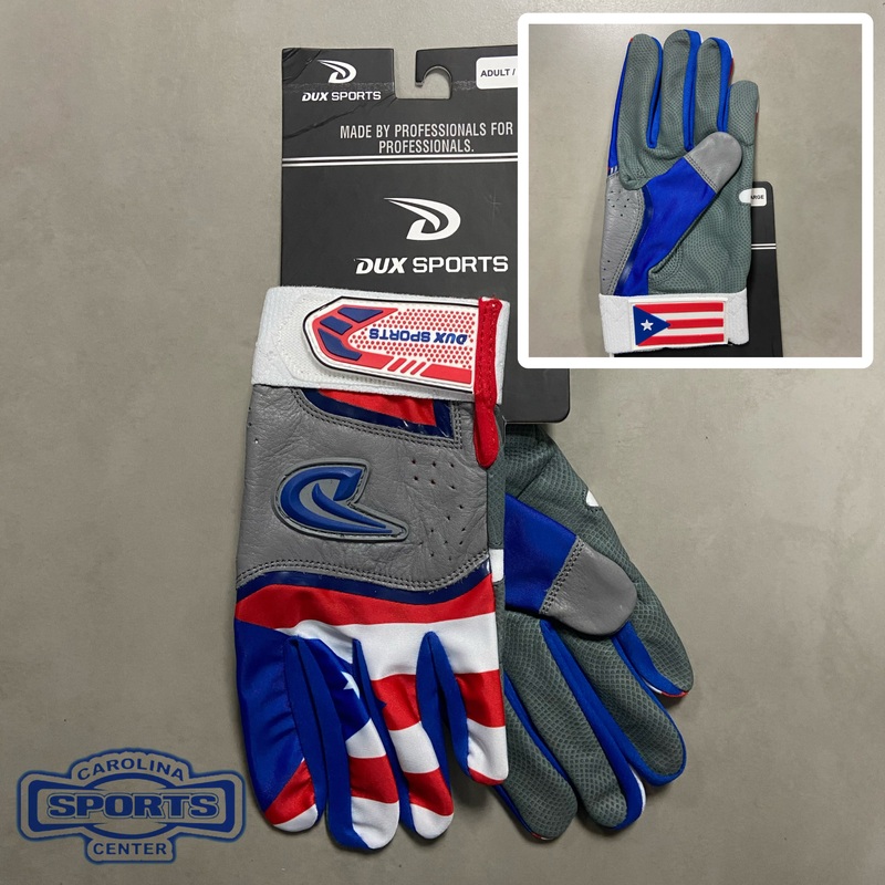 DUX SPORTS PR BATTING GLOVE|S|M|L|XL|2XL|YM|YL|Flag/Charcoal