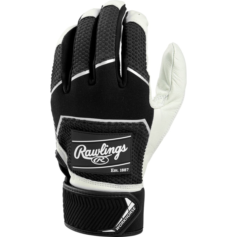 Rawlings (WH22BG) Workhorse Series Batting Gloves (pair) – ADULT SIZE