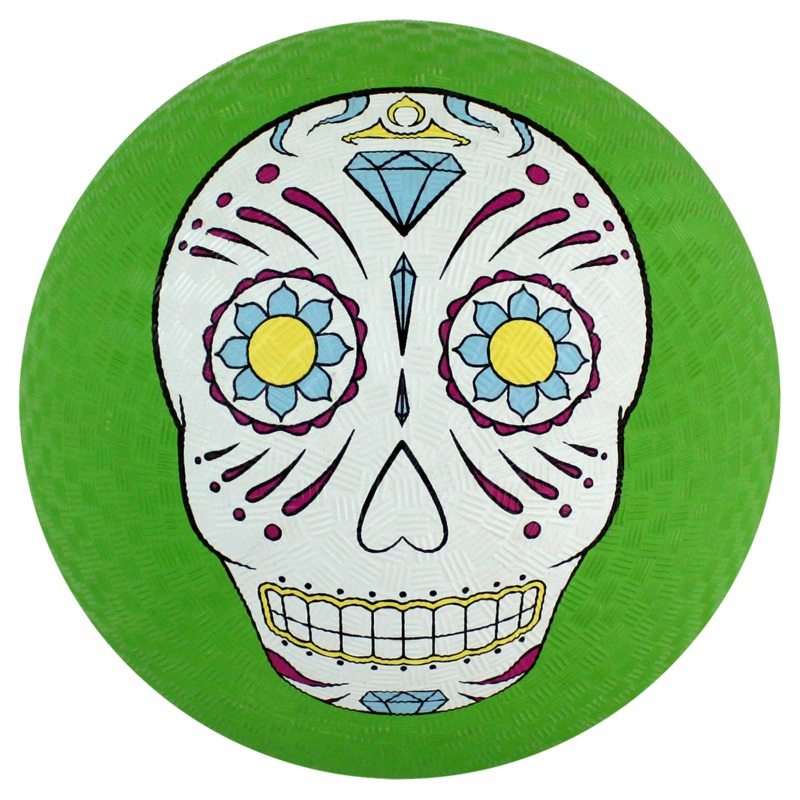 Calavera Playground Ball|Green|Pink|Black
