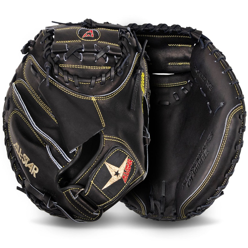 SOLID BLACK PRO-ELITE CATCHERS MITT