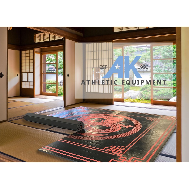 Dragon Digitally Printed 8′ x 8′ x 1 3/8 Roll-Up MMA Grappling Mat