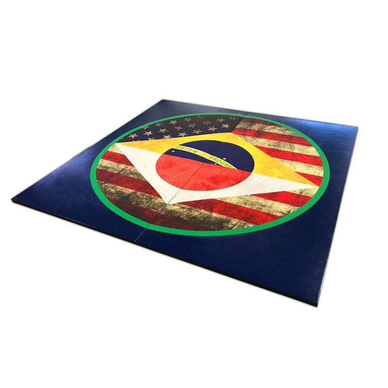 MMA Grappling Digitally Printed 8′ x 8′ x 1 3/8 Roll-Up Mat
