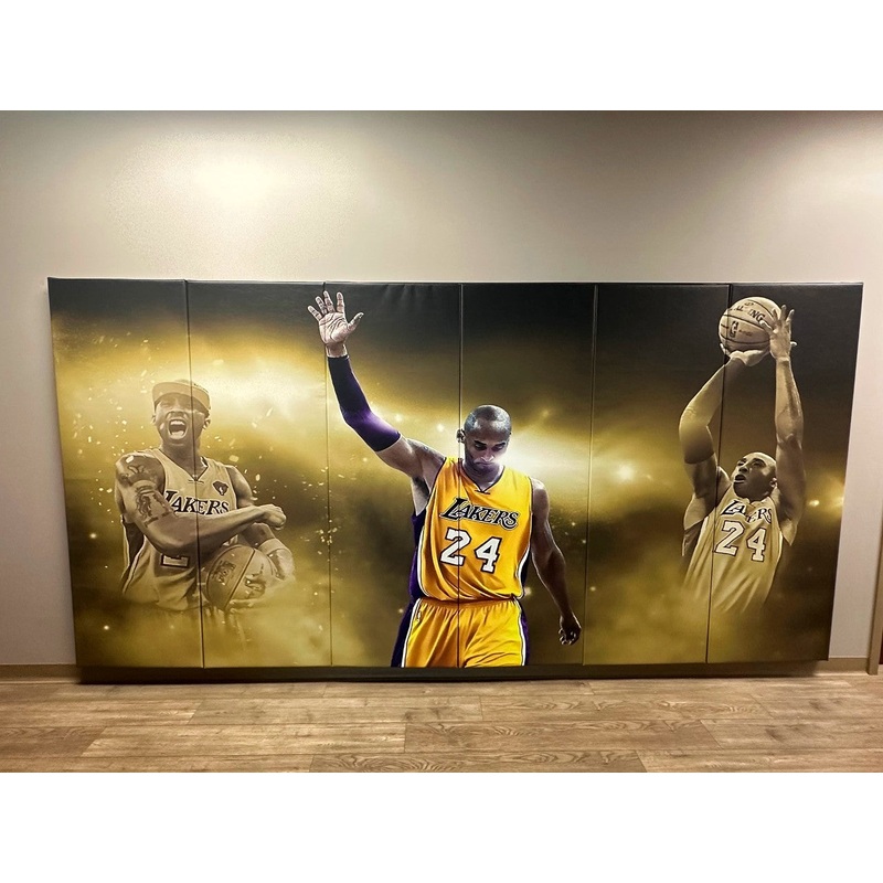Digitally Printed 6′ x 12′ x 2 Removable Folding Gym Wall Pad