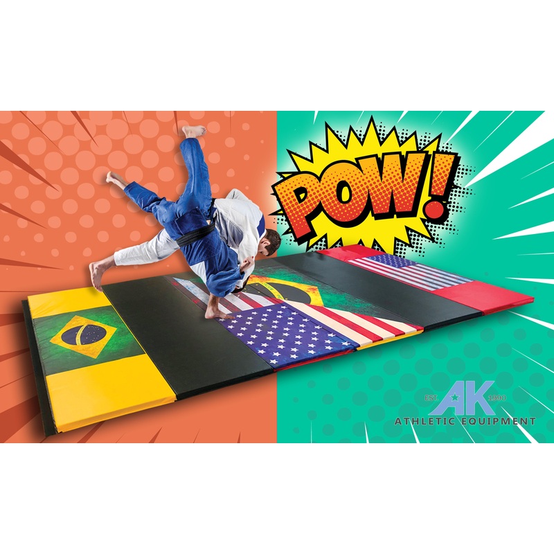 Impact Safe Brazilian Jiu Jitsu Grappling Mat 6′ x 12′ x 2