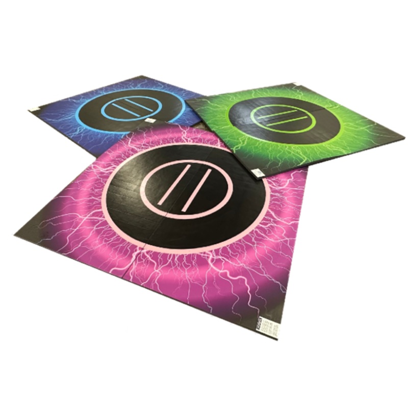 Lightning Digitally Printed 10’x10’x1.38 Roll-Up Wrestling Mat