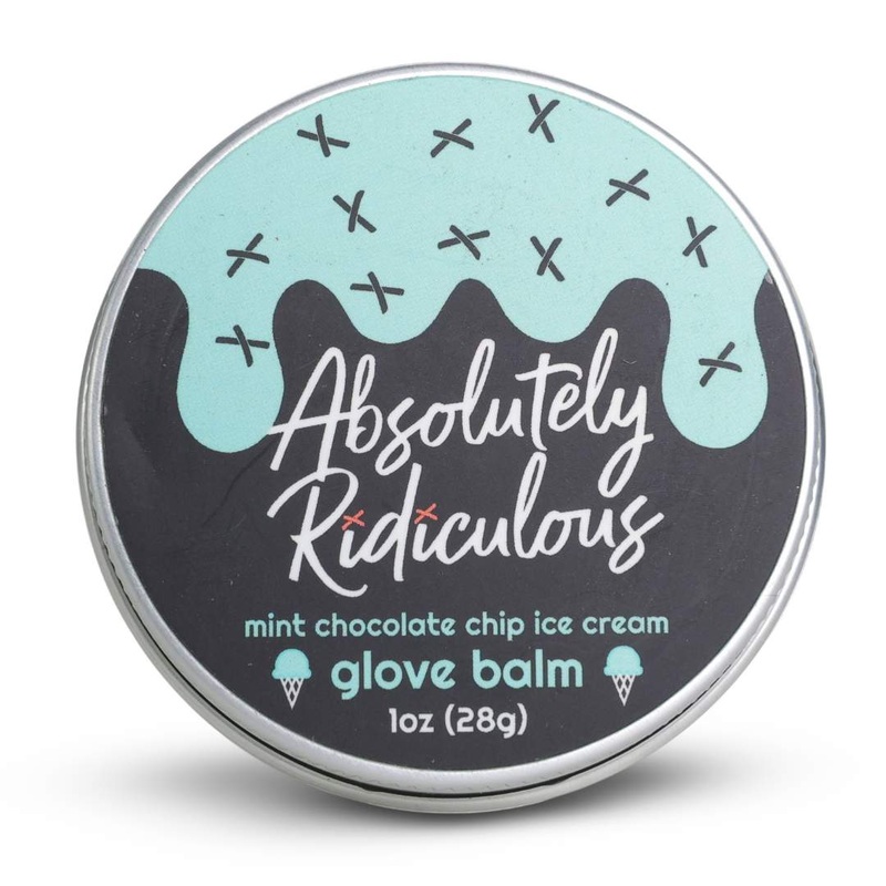 mint chocolate chip ice cream scented baseball glove conditioner