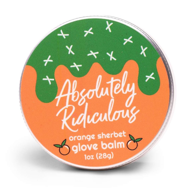 orange sherbet scented baseball glove conditioner