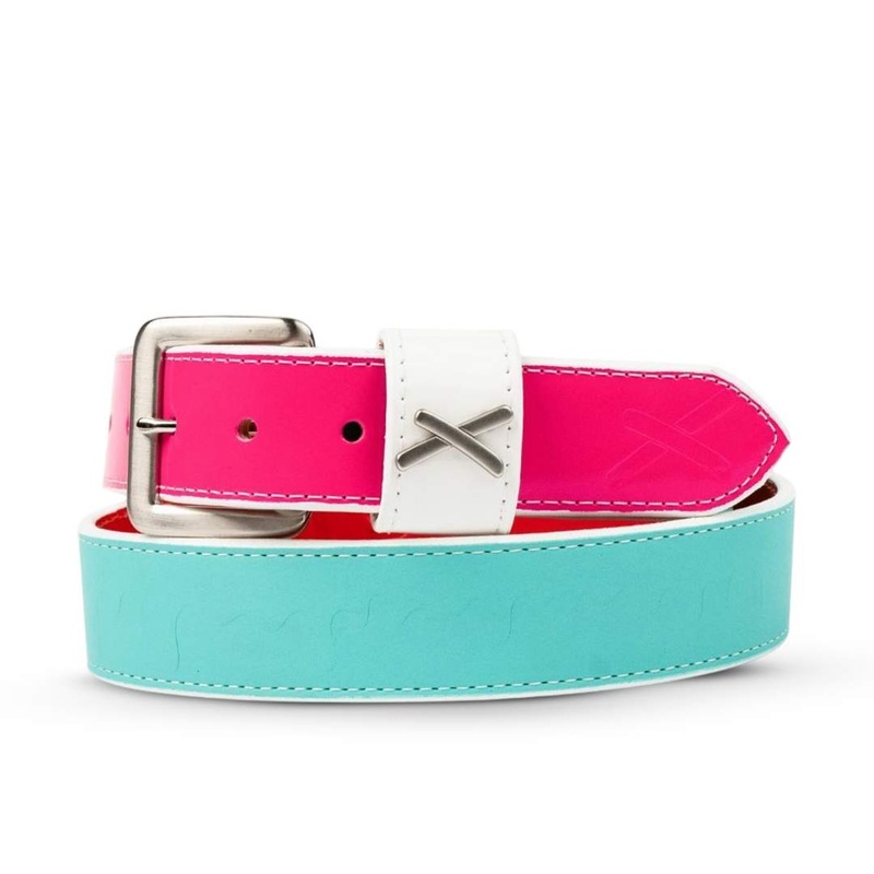 miami ice handmade leather belt