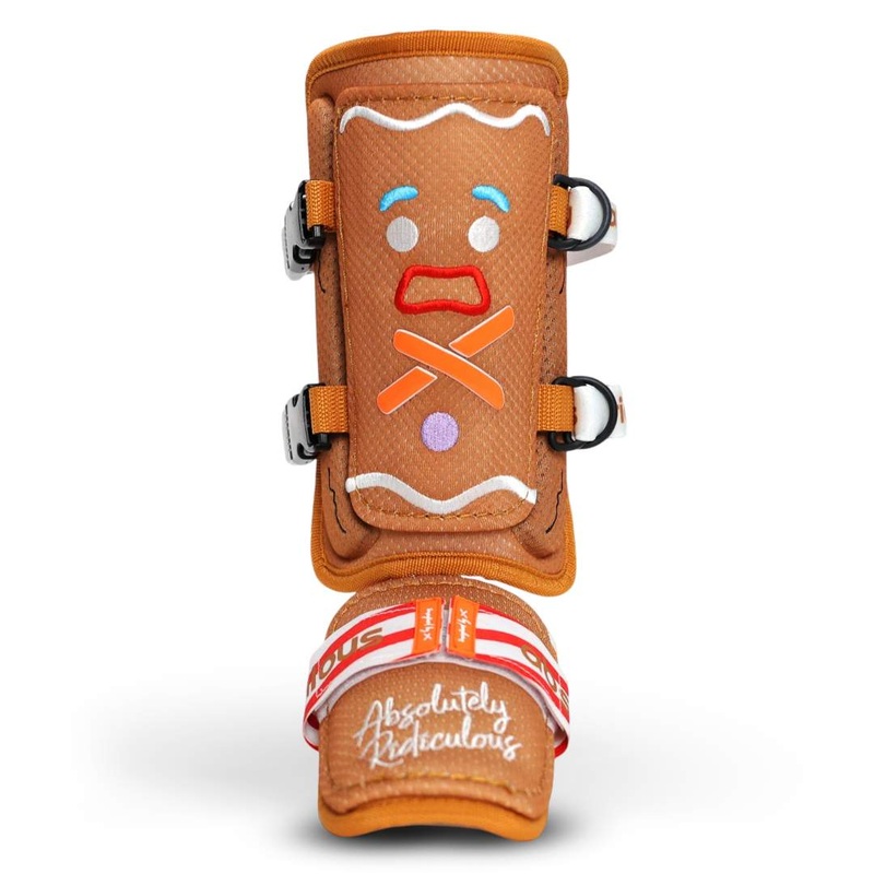 gingerbread man leg guard|Standard|Youth