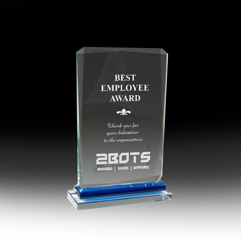 BLUE SKY AWARD|S – 160MM $50.00|M – 180MM $55.00|L – 200MM $60.00|ARTWORK $10|SANDBLASTING $40|GOLD PRINTED PLAQUE $25|SILVER PRINTED PLAQUE $25