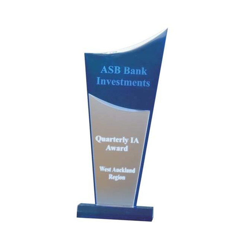BLUE TORCH AWARD|S – 220MM $109|M – 270MM $126|L – 285MM $139|ARTWORK $10|LASER $45|UV PRINT IN COLOUR $55