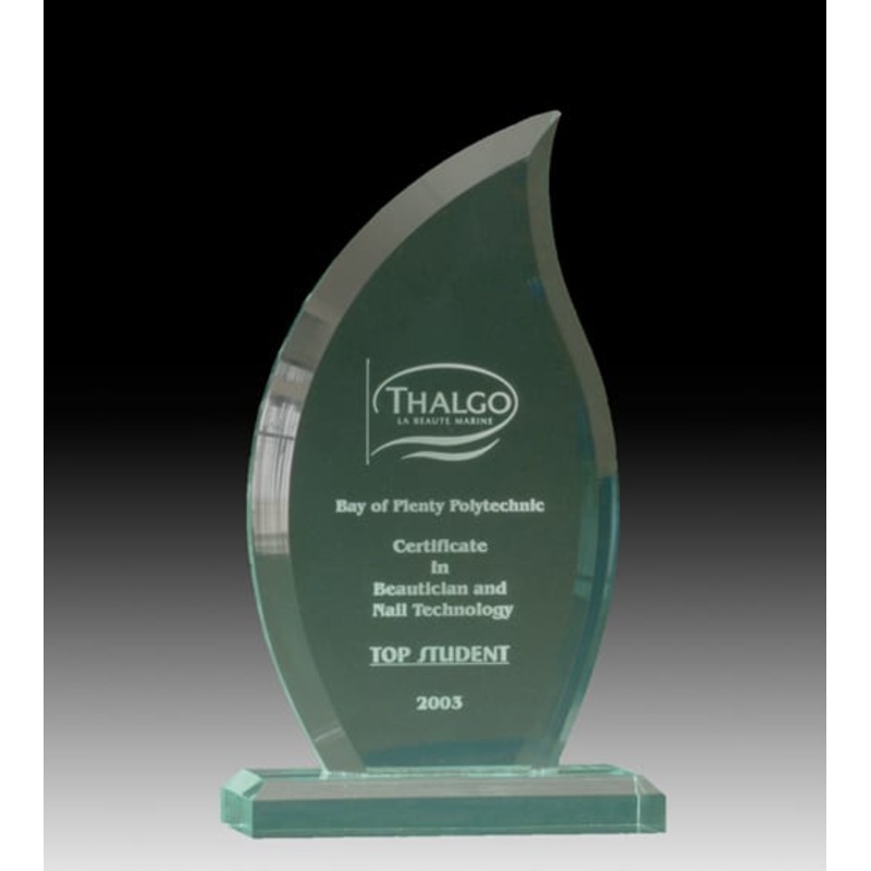 FLAME AWARD|S – 196MM $85.00|M – 218MM $95.00|L – 270MM $105.00|ARTWORK $10|LASER $40|UV PRINT IN COLOUR $45