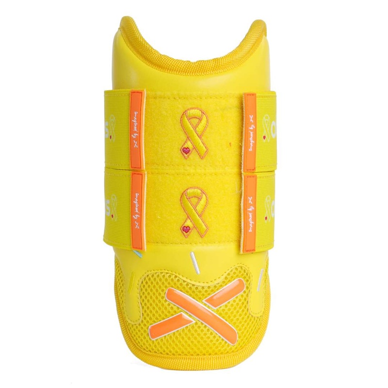 gold ribbon childhood cancer awareness | double strap elbow guard