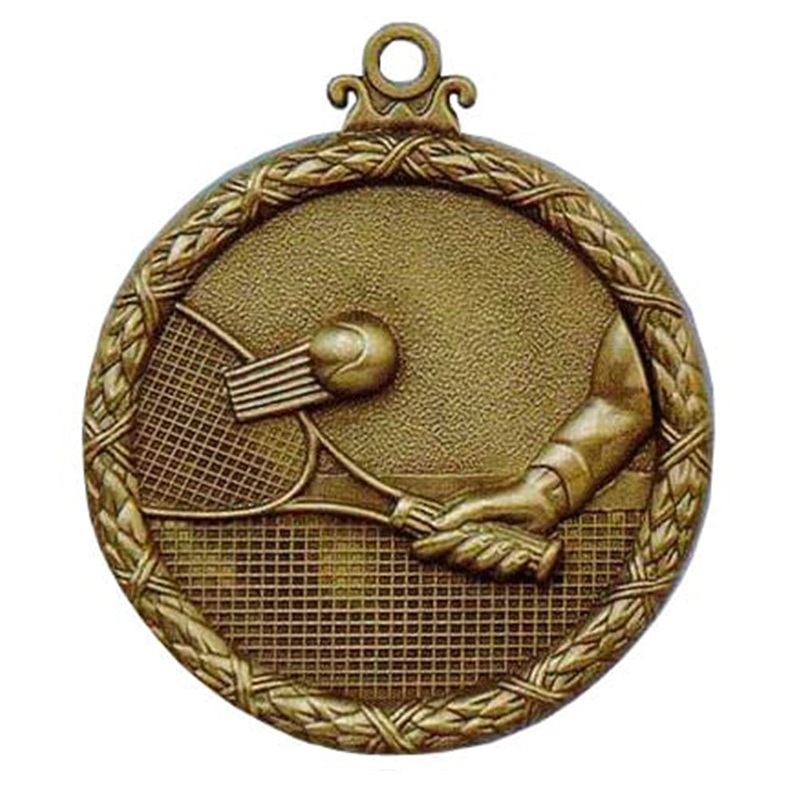 ANTIQUE TENNIS 50MM MEDAL AS207 * Discounts applied in cart *