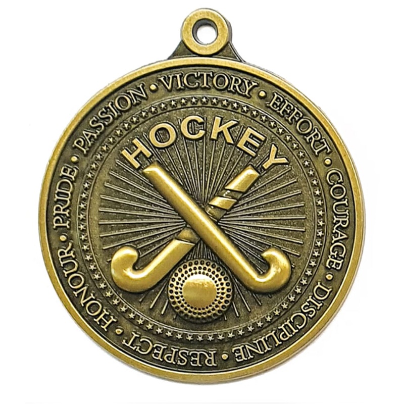 HOCKEY HONOUR MEDAL 50MM MH201 * Discounts applied in cart *