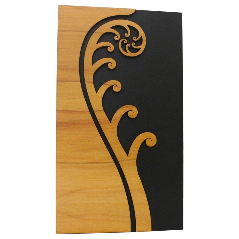 KORU RIMU WALL ART|L – 288MM $75.00|NONE|PRINTED SILVER PLAQUE + $28.00|PRINTED GOLD PLAQUE + $28.00