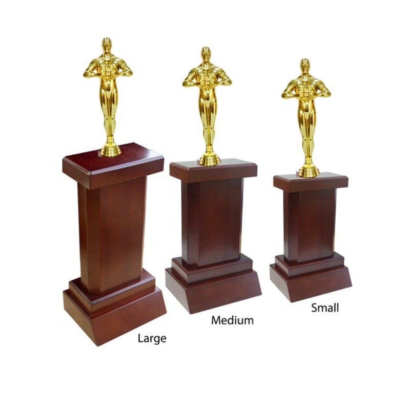 PREMIUM MAHOGANY TOWER AWARD|S – 155mm $49.00|M – 175mm $59.00|L – 195mm $69.00|COMMENT IN BOX BELOW WHAT FIGURE TO USE