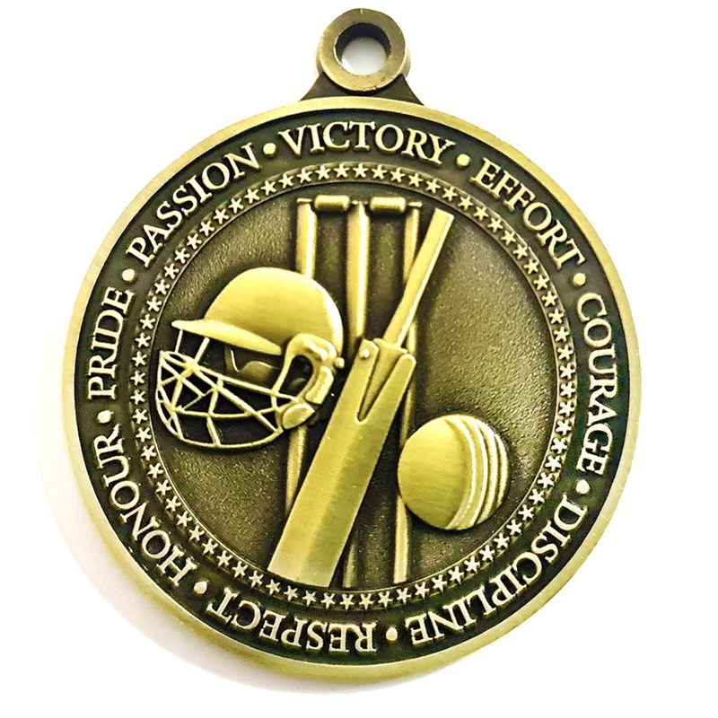 CRICKET HONOUR 50MM MEDAL MC201 * Discounts applied in cart *