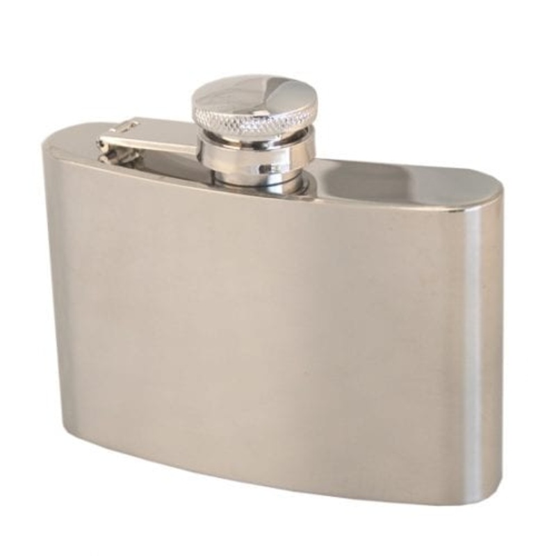 Stainless Steel 4oz / 118ml Hip Flask.