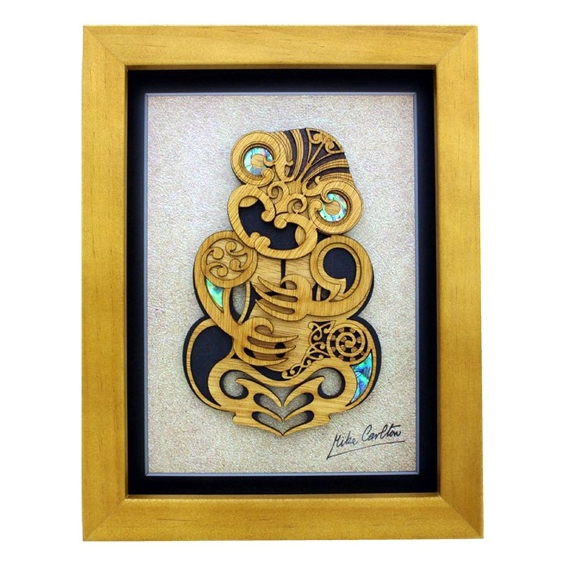 FRAMED HEI TIKI|L – 222MM $145.00|NONE|PRINTED SILVER PLAQUE + $28.00|PRINTED GOLD PLAQUE + $28.00