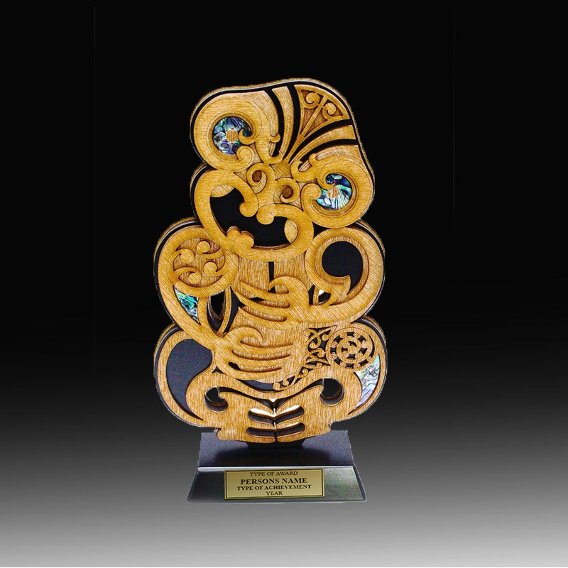 LARGE STANDING TIKI- 1SIDE|L – 310MM $135.00|NONE|PRINTED SILVER PLAQUE + $28.00|PRINTED GOLD PLAQUE + $28.00
